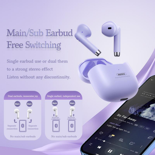 Bluetooth slusalice REMAX Marshmallow Series  TWS-19 crne - Image 4