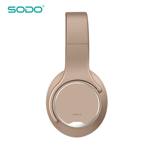 Bluetooth slusalice Sodo MH1 zlatne - Image 5