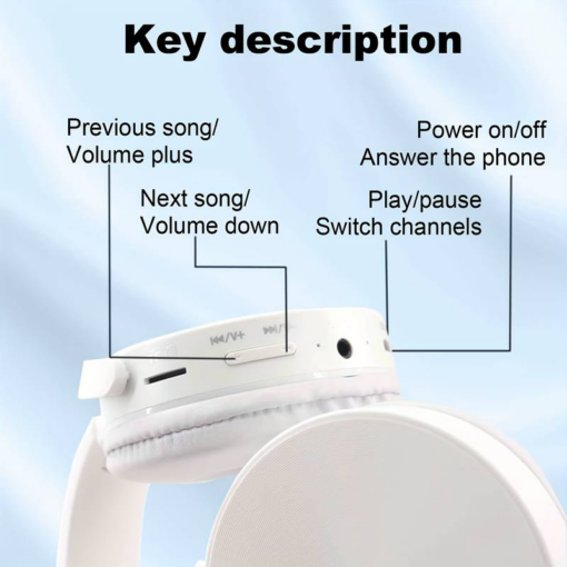 Bluetooth slusalice Sodo MZ-650 plave - Image 5