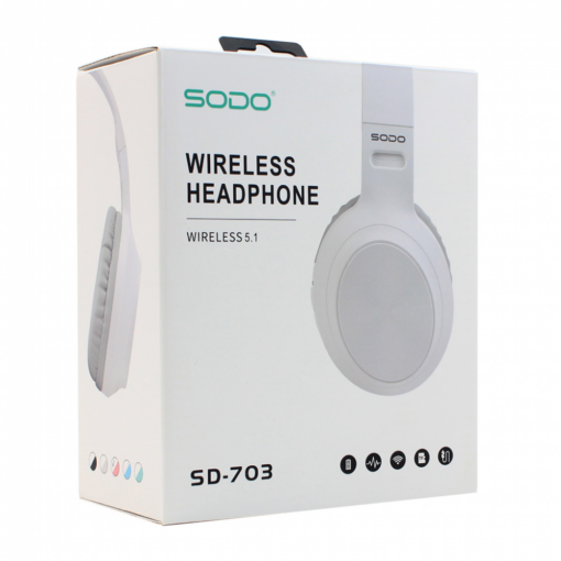 Bluetooth slusalice Sodo SD-703 roze - Image 5