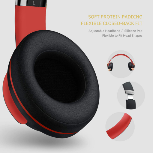 Bluetooth slusalice DOQAUS VOUGE 5 crvene - Image 4
