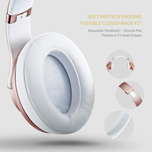 Bluetooth slusalice DOQAUS VOUGE 5 roze - Image 4