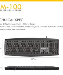 Combo mis i tastatura Fantech KM-100 crni