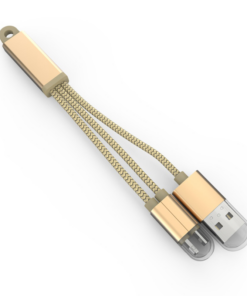 Data kabl LDNIO LC89 sa priveskom za iPhone lightning/micro USB zlatni