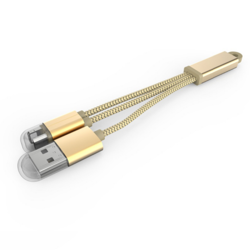 Data kabl LDNIO LC89 sa priveskom za iPhone lightning/micro USB zlatni - Image 2