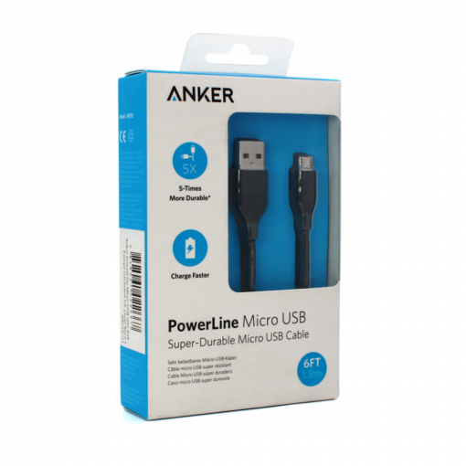 Data kabl ANKER PowerLine micro USB crni 1.8m - Image 5