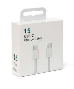 Data kabl iPhone 15 Type c na Type c beli 1m