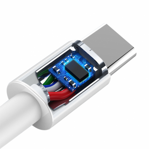 Data kabl KONFULON DC15 PD 18W Type C na Type C beli 1m - Image 4
