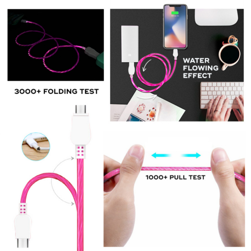 Data kabl KUCIPA K220 micro USB 1m pink - Image 3
