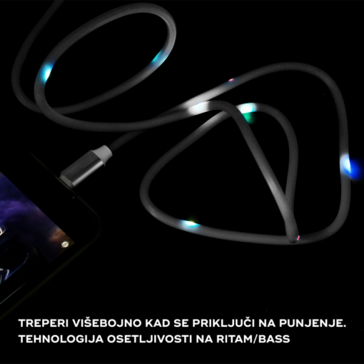 Data kabl KUCIPA K257 micro USB 1m beli - Image 2