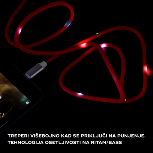 Data kabl KUCIPA K257 micro USB 1m crveni - Image 2