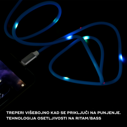 Data kabl KUCIPA K257 micro USB 1m plavi - Image 2
