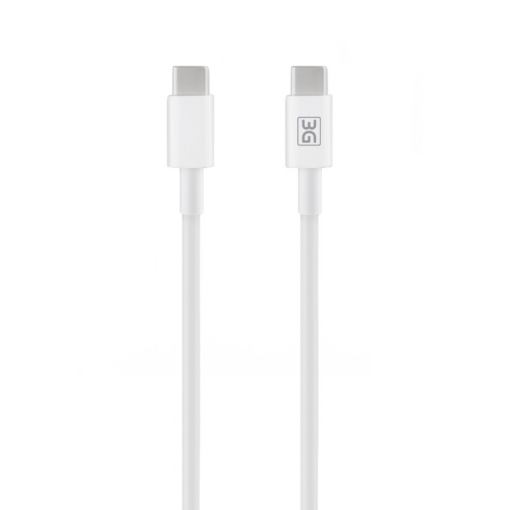 Data kabl L 3G 65W Type C na Type C beli 1m - Image 2