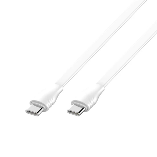 Data kabl LDNIO LC131-C 65W Type C na Type C beli 1m - Image 2