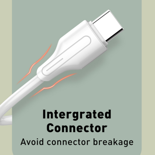 Data kabl LDNIO LC132-C 65W Type C na Type C beli 2m - Image 2