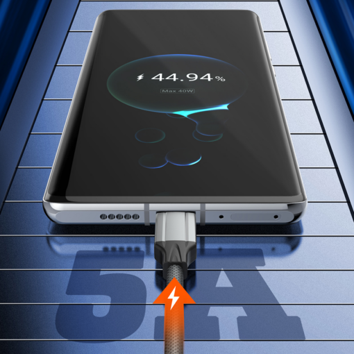 Data kabl LDNIO LC441C 65w, iph15, Type C na Type C sivi 1m - Image 4