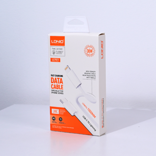 Data kabl LDNIO LC901-I 30W Type C na Lightning beli 1m - Image 3