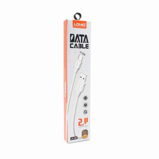 Data kabl LDNIO LS361 lightning beli 1m - Image 2