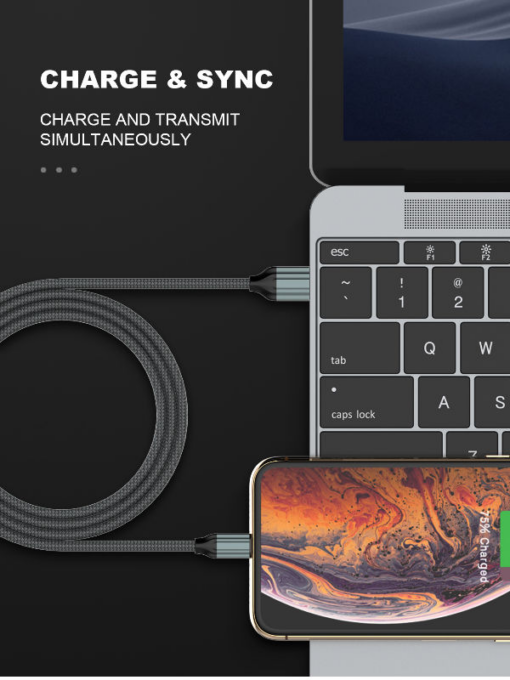 Data kabl LDNIO LS431 micro USB crni 1m - Image 5