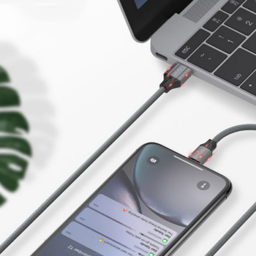 Data kabl LDNIO LS441 micro USB sivi 1m - Image 2