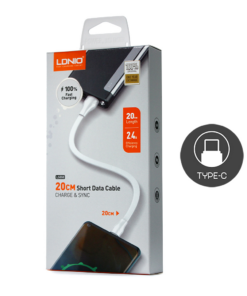 Data kabl LDNIO LS550 2.4A Type C 0.2m beli