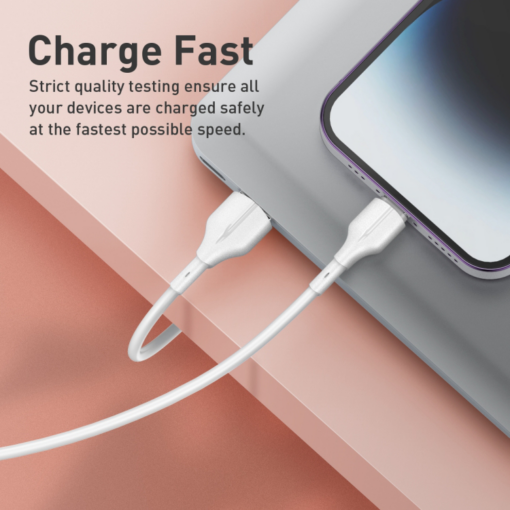 Data kabl LDNIO LS841 25W Fast micro USB beli 1m - Image 4