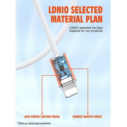 Data kabl LDNIO LS892 25W Fast micro USB 2m beli - Image 5