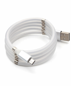 Data kabl magnet micro USB beli