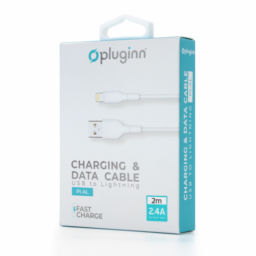 Data Kabl Pluginn PI-AL 2.4A USB na Lightning beli 2m - Image 2