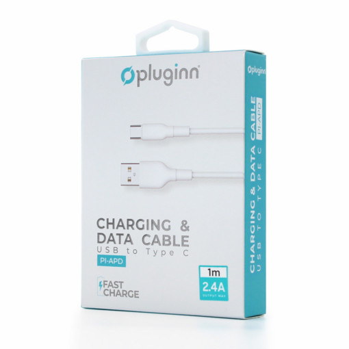 Data Kabl Pluginn PI-APD 2.4A USB na Type C beli 1m - Image 2