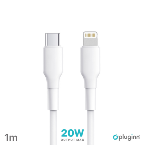 Data Kabl Pluginn PI-PDL 20W Type C na Lightning beli 1m