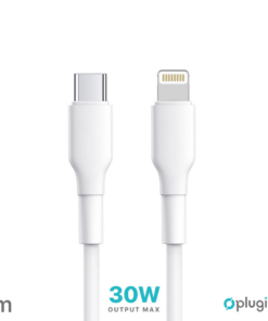 Data Kabl Pluginn PI-PDL 30W Type C na Lightning beli 1m