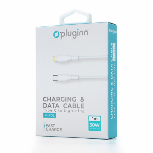 Data Kabl Pluginn PI-PDL 30W Type C na Lightning beli 1m - Image 2