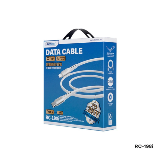 Data kabl REMAX Chaining Series II PD 20W Fast Charging RC-198i Type C na iPhone lightning beli - Image 5