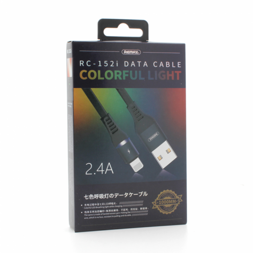 Data kabl REMAX Colorful RC-152i za iPhone lightning crni 1m - Image 2