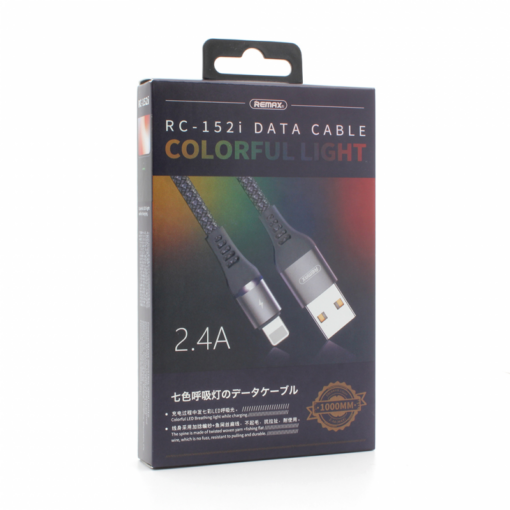 Data kabl REMAX Colorful RC-152i za iPhone lightning srebrni 1m - Image 2