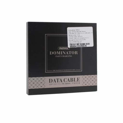 Data kabl REMAX Dominator RC-064m micro USB zlatni 1m - Image 2