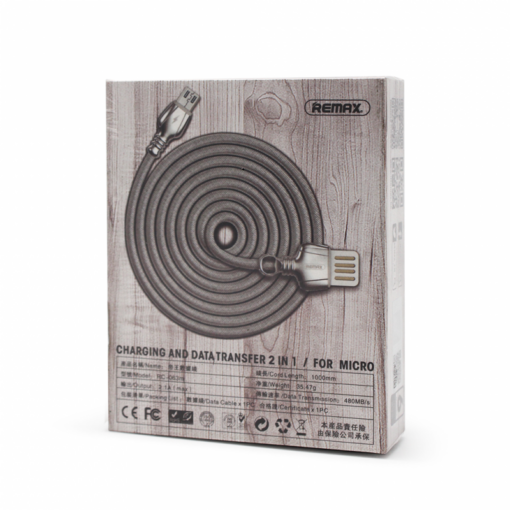 Data kabl REMAX King RC-063m micro USB srebrni 1m - Image 2