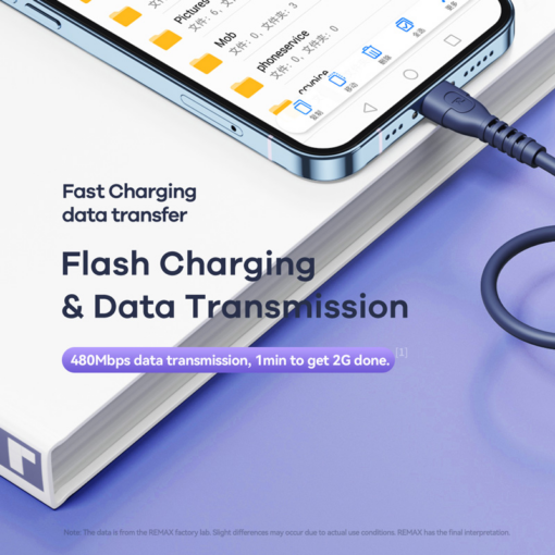 Data kabl REMAX Ledy PD 65W Fast Charging RC-C022 C-C beli 0.3m - Image 3