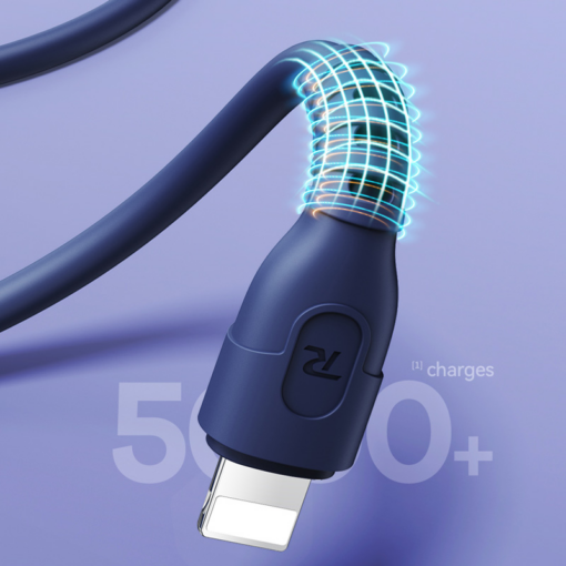 Data kabl REMAX Ledy PD 65W Fast Charging RC-C022 C-C beli 0.3m - Image 4