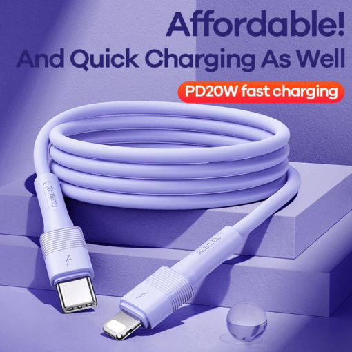 Data kabl REMAX Leya Series PD 20W Fast Charging RC-C056 Type C na iPhone lightning beli - Image 4