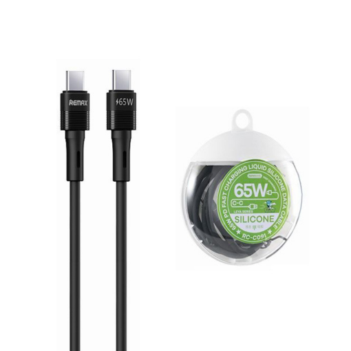 Data kabl REMAX Leya Series PD 65W Fast Charging RC-C091 Type C na Type C crni - Image 5