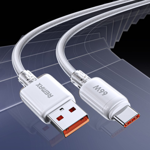 Data kabl REMAX RC-025 lcy Series Fast Charging 6A, 66W, USB na Type C, 1.2m beli - Image 2