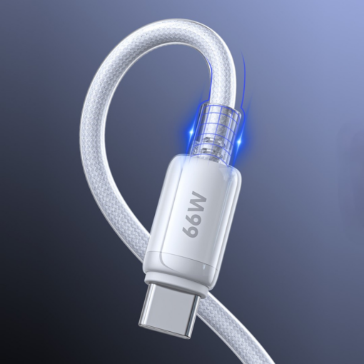 Data kabl REMAX RC-025 lcy Series Fast Charging 6A, 66W, USB na Type C, 1.2m beli - Image 3