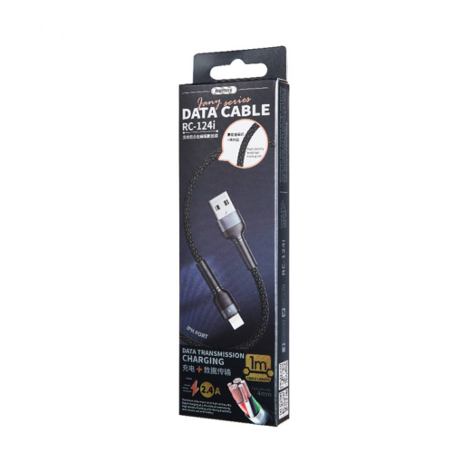 Data kabl REMAX RC-124i  2.4A iPhone lightning crni - Image 3