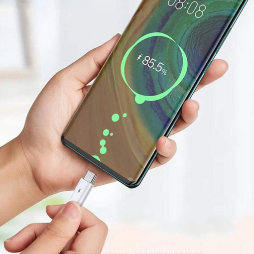 Data kabl REMAX RC-175c 100W PD Fast-charging Type C na Type C beli - Image 3