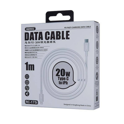 Data kabl REMAX RC-175i PD 20W iPhone Type C na iPhone lightning beli 1m - Image 2