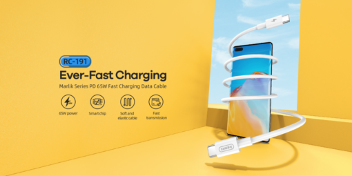Data kabl REMAX RC-191 Fast Charging PD 65W Type C na Type C beli - Image 2