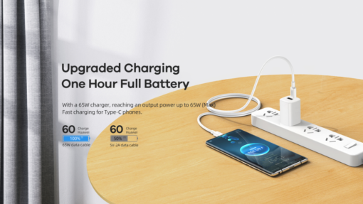 Data kabl REMAX RC-191 Fast Charging PD 65W Type C na Type C beli - Image 4
