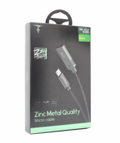 Data kabl T-phox T-M809 Zinc Holly micro USB crni 1m